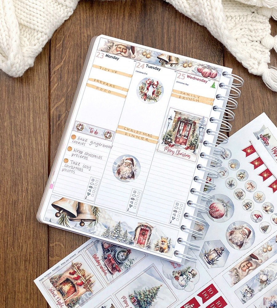Klistermärken - Happy Holidays (Spread) - Personal Planner