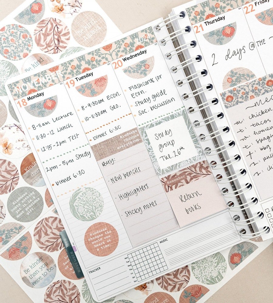 Klistermärken - Kind to Your Mind (Rounds) - Personal Planner
