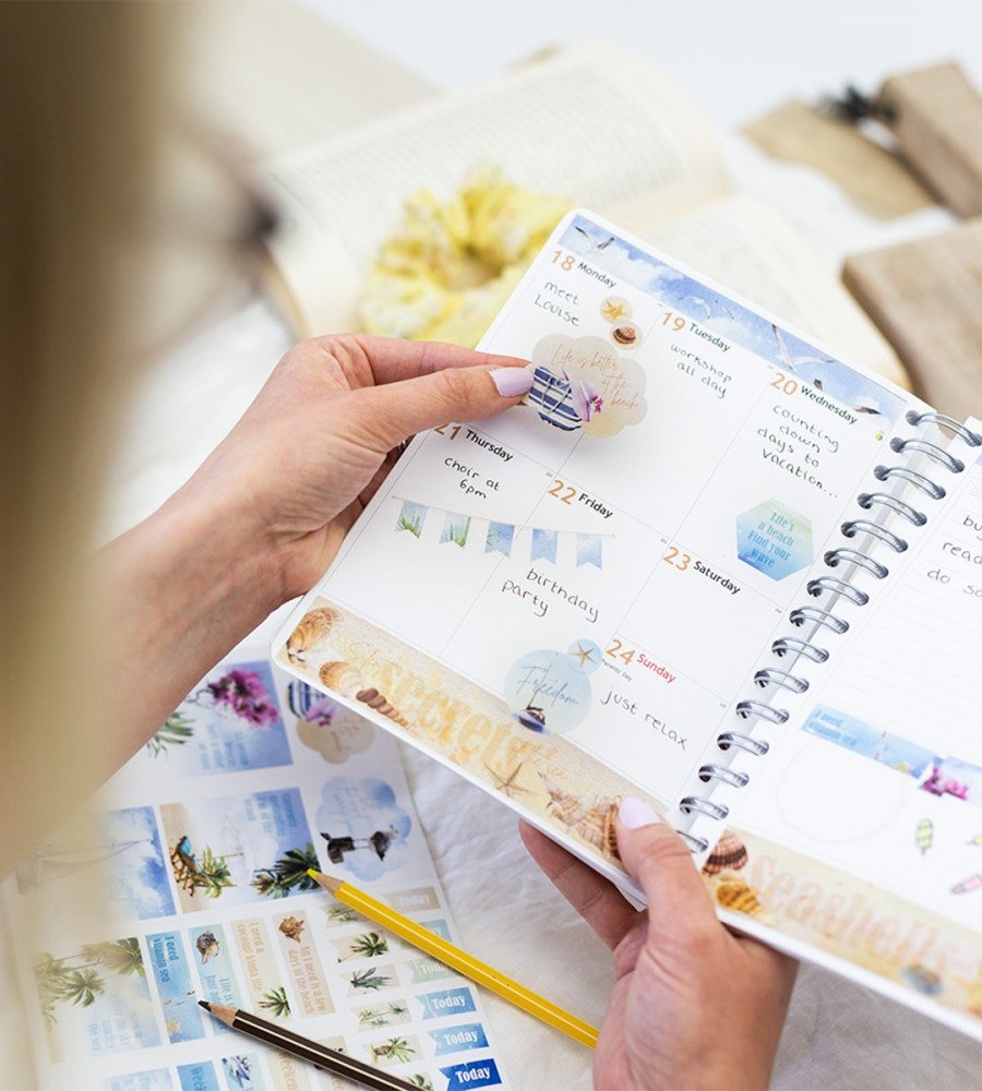 Klistermärken - Seaside (Spread) - Personal Planner