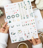 Klistermärken - White Christmas (Spread) - Personal Planner