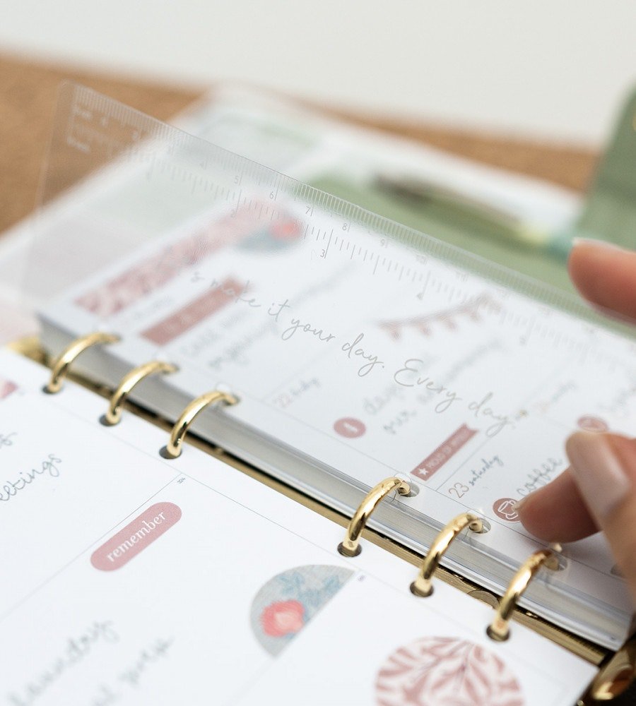 Linjal - Linjal till systemkalender - storlek Personal - Personal Planner