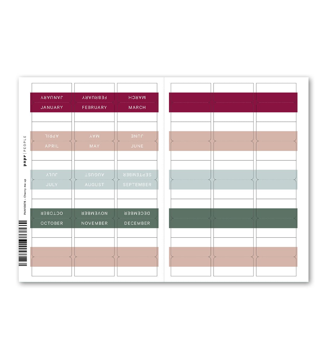 Månadsflikar - Fab Tabs - Personal Planner