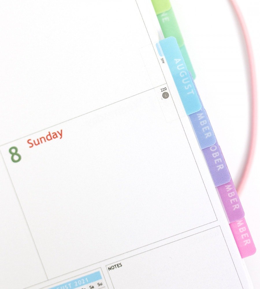 Månadsflikar - Fab Tabs - Personal Planner