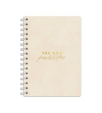 Notebook Creme Suede - Spiralbindning A5 - Personal Planner