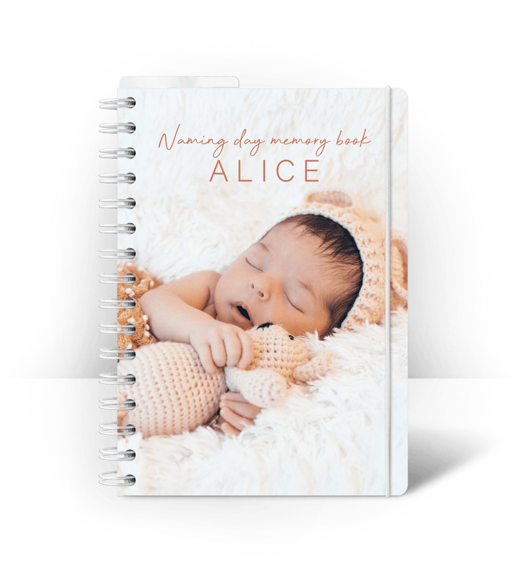Spiralbindning A5 - Dopgästbok - Personal Planner