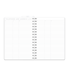 Spiralbindning A5 - Gästbok - Personal Planner