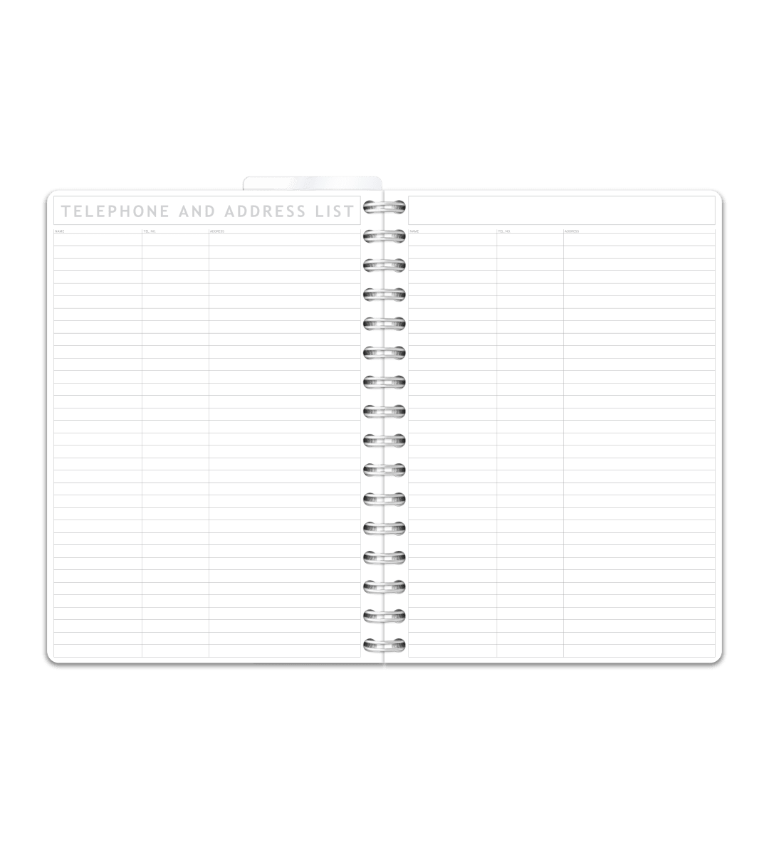Spiralbindning A5 - Gästbok - Personal Planner