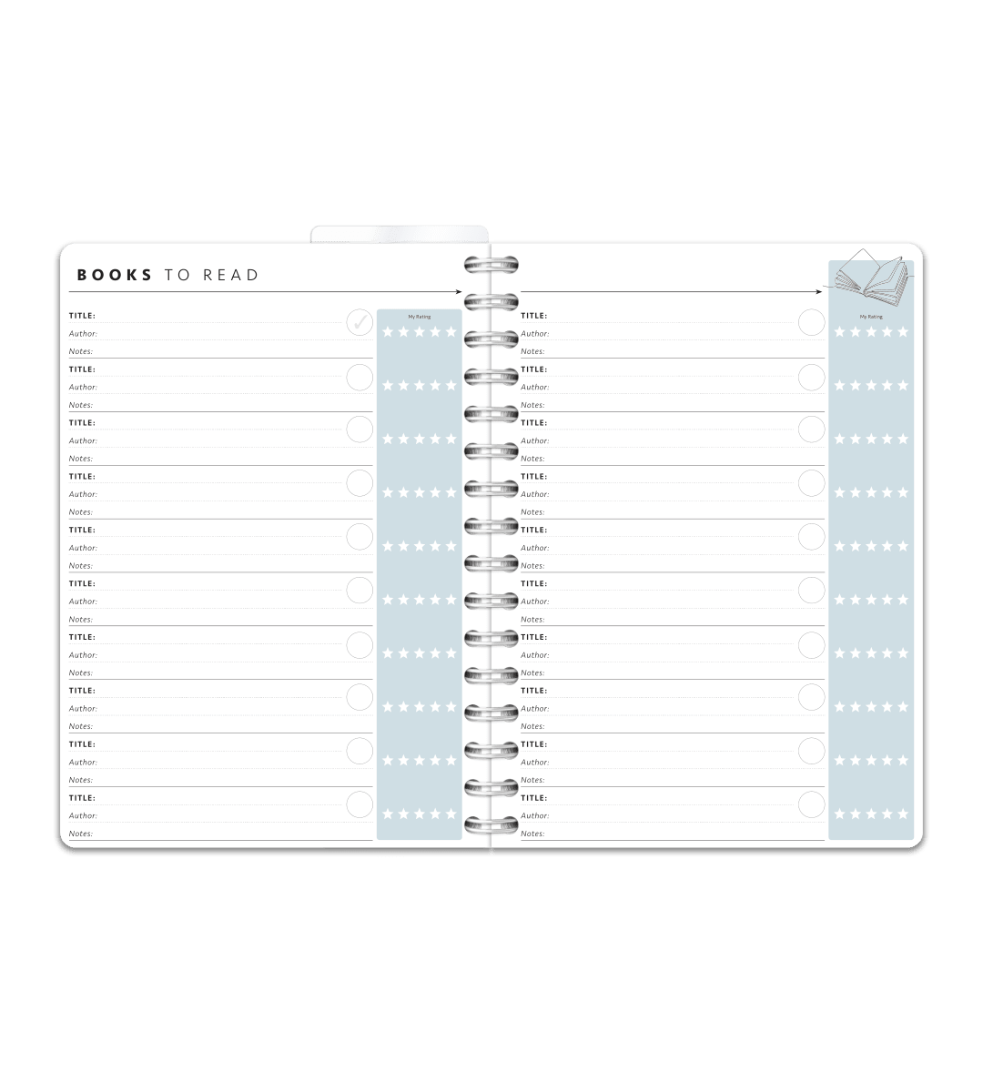 Spiralbindning A5 - Gästbok - Personal Planner