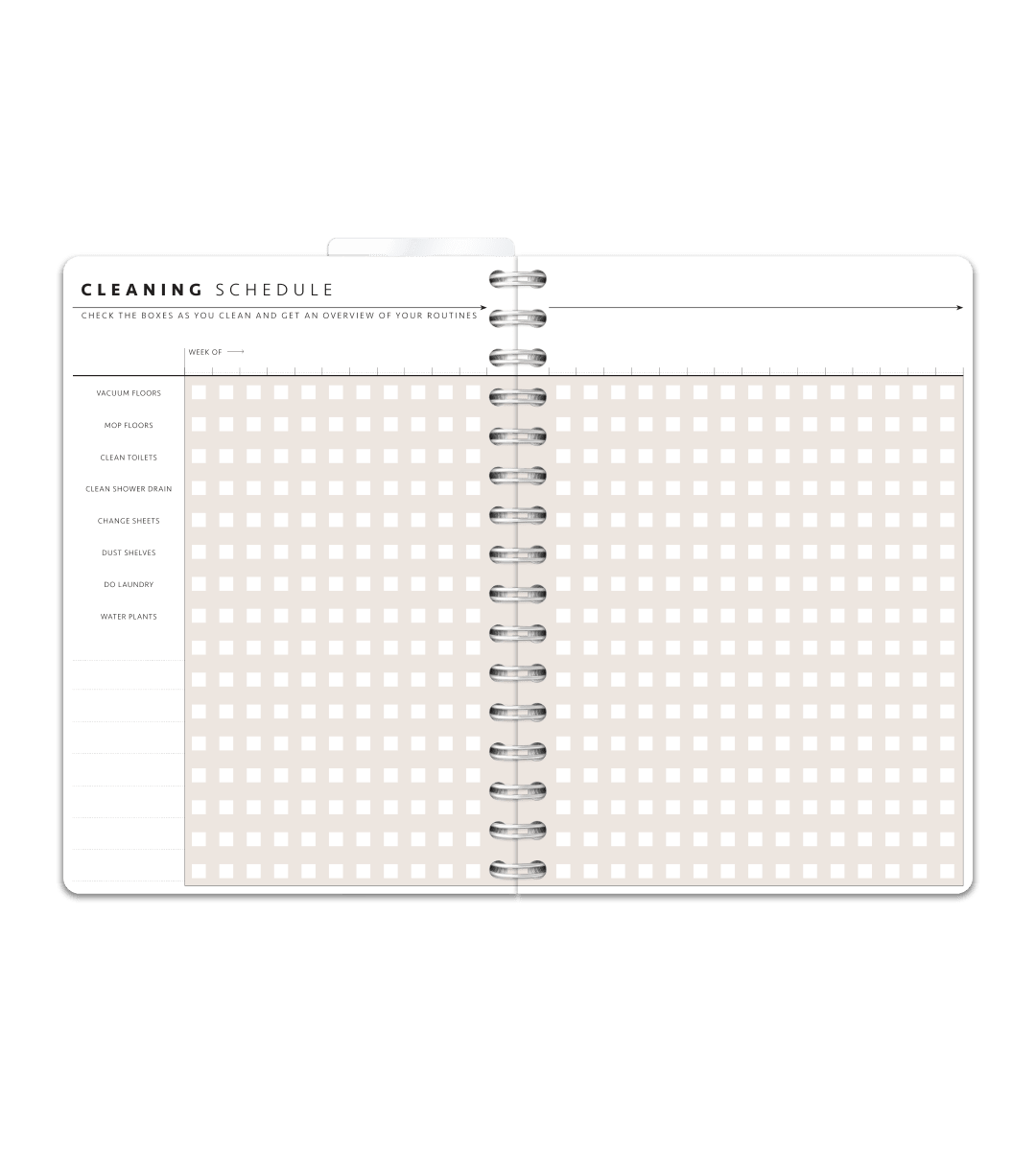 Spiralbindning A5 - Gästbok - Personal Planner