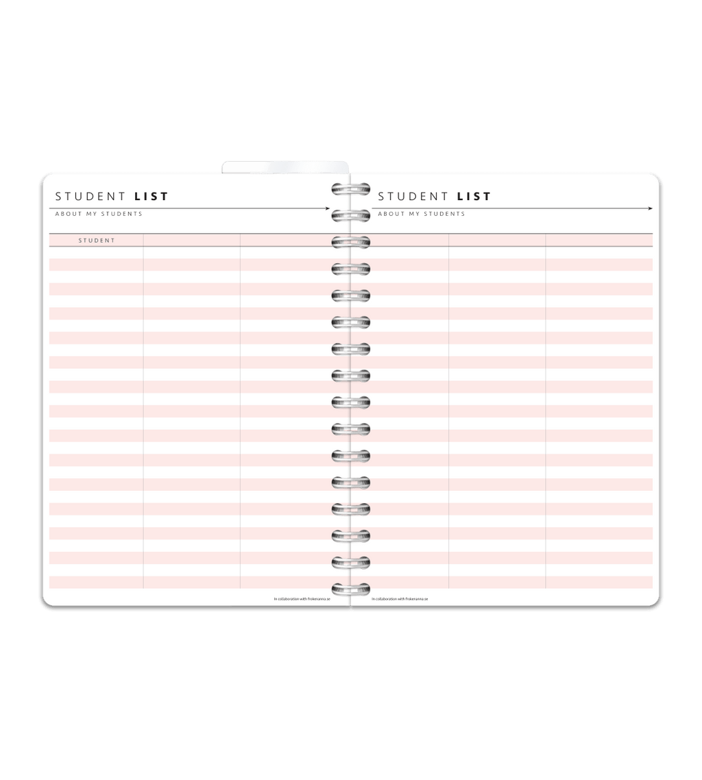 Spiralbindning A5 - Lärarkalender - Personal Planner