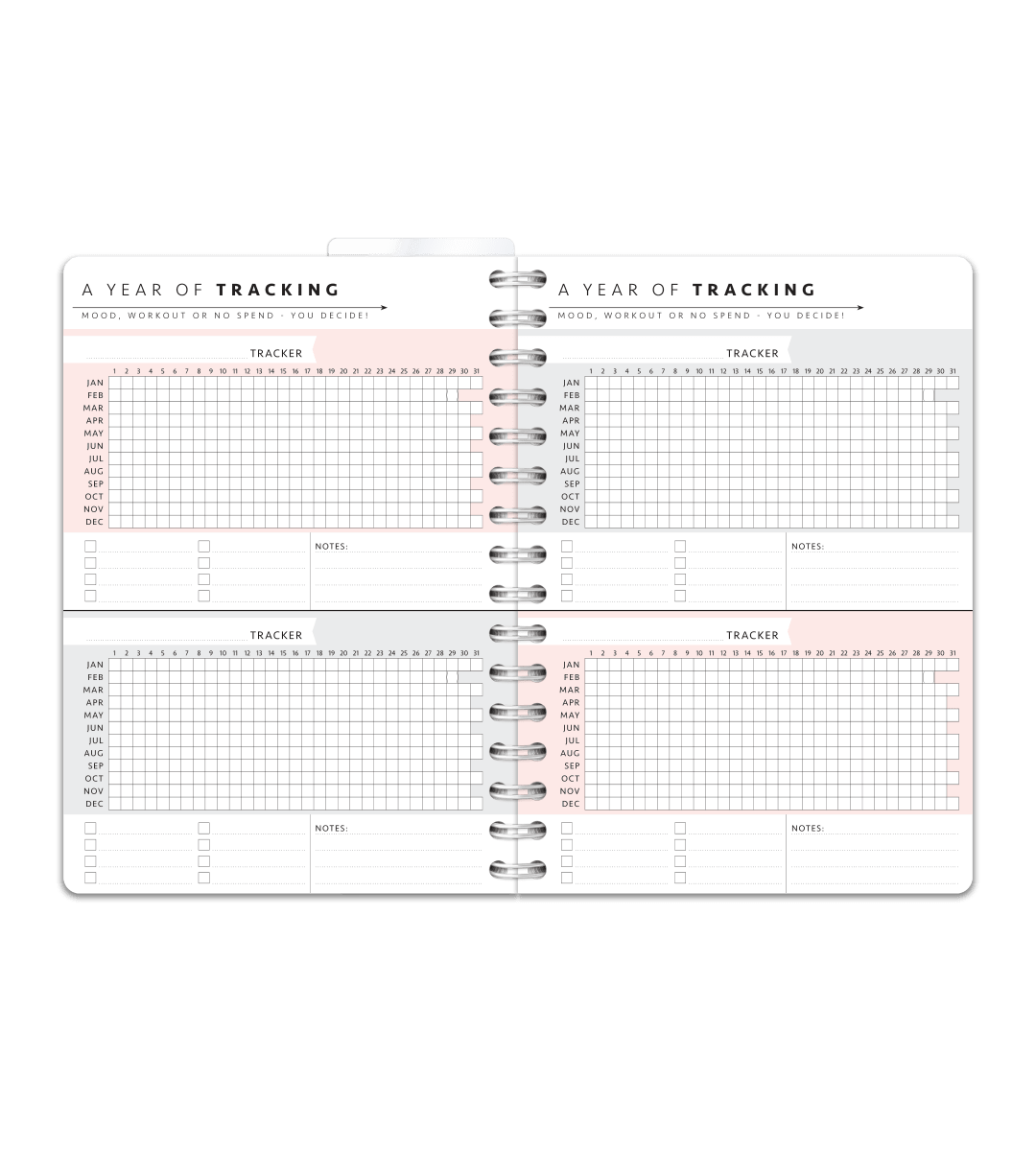 Spiralbindning A5 - Studentkalender - Personal Planner