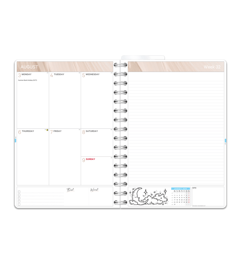 Spiralbindning A5 - Studentkalender - Personal Planner