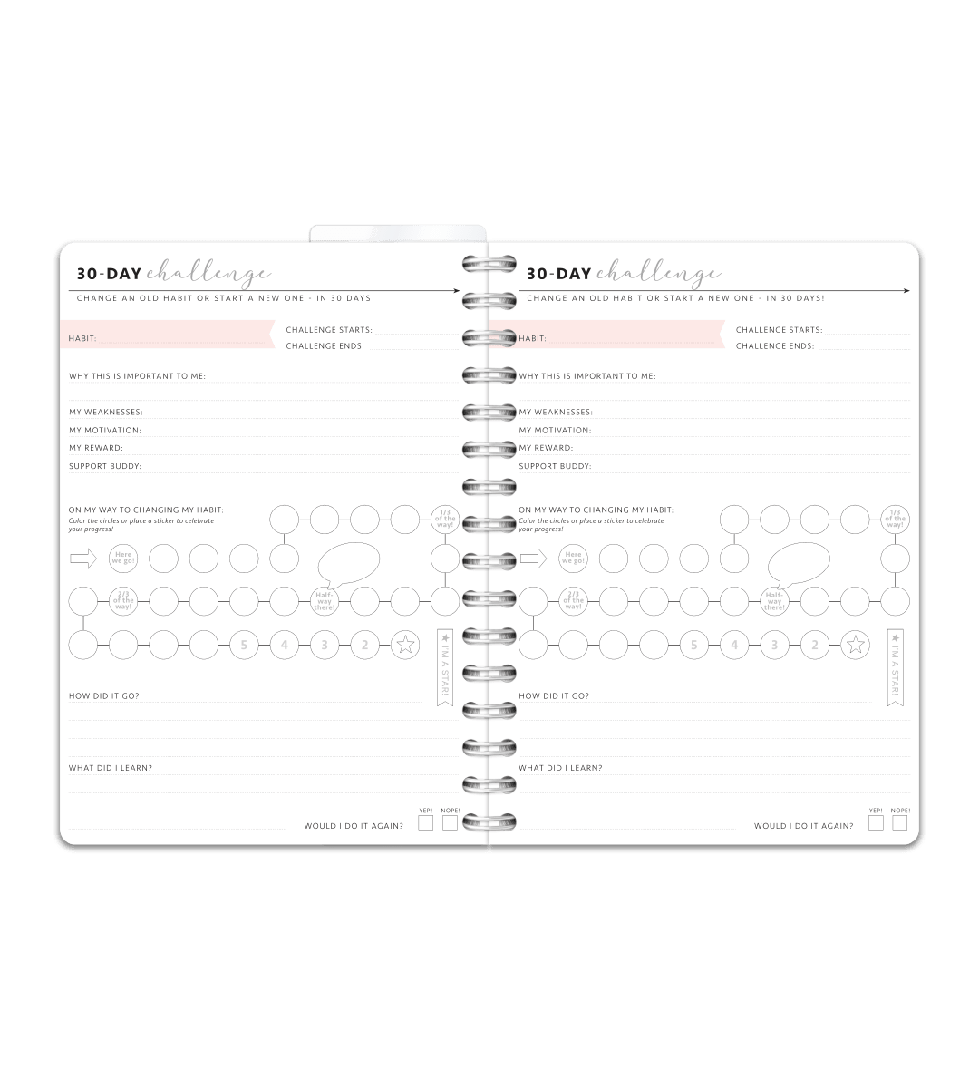 Spiralbindning A5 - Studentkalender - Personal Planner