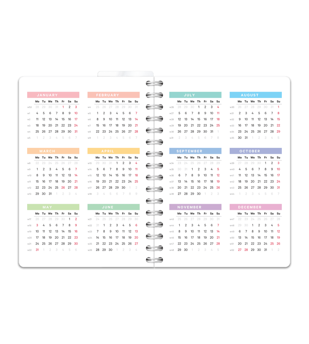 Spiralbindning A5 - Studentkalender - Personal Planner