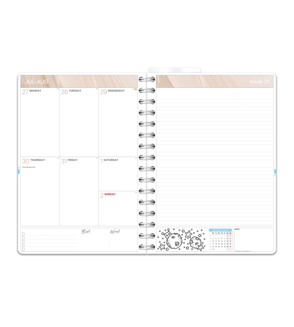 Spiralbindning A5 - Studentkalender - Personal Planner