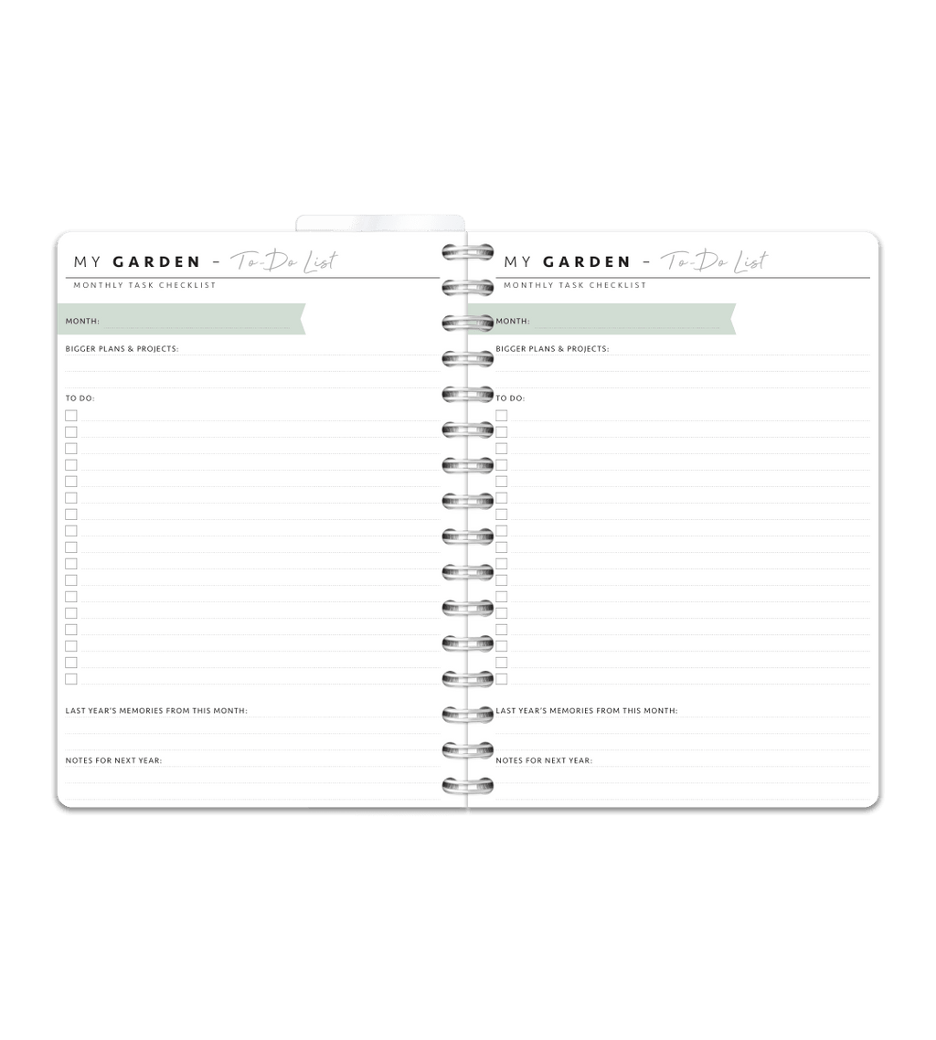 Spiralbindning A5 - Trädgårdsbok - Personal Planner