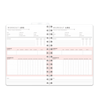 Spiralbindning A5 - Träningsdagbok - Personal Planner