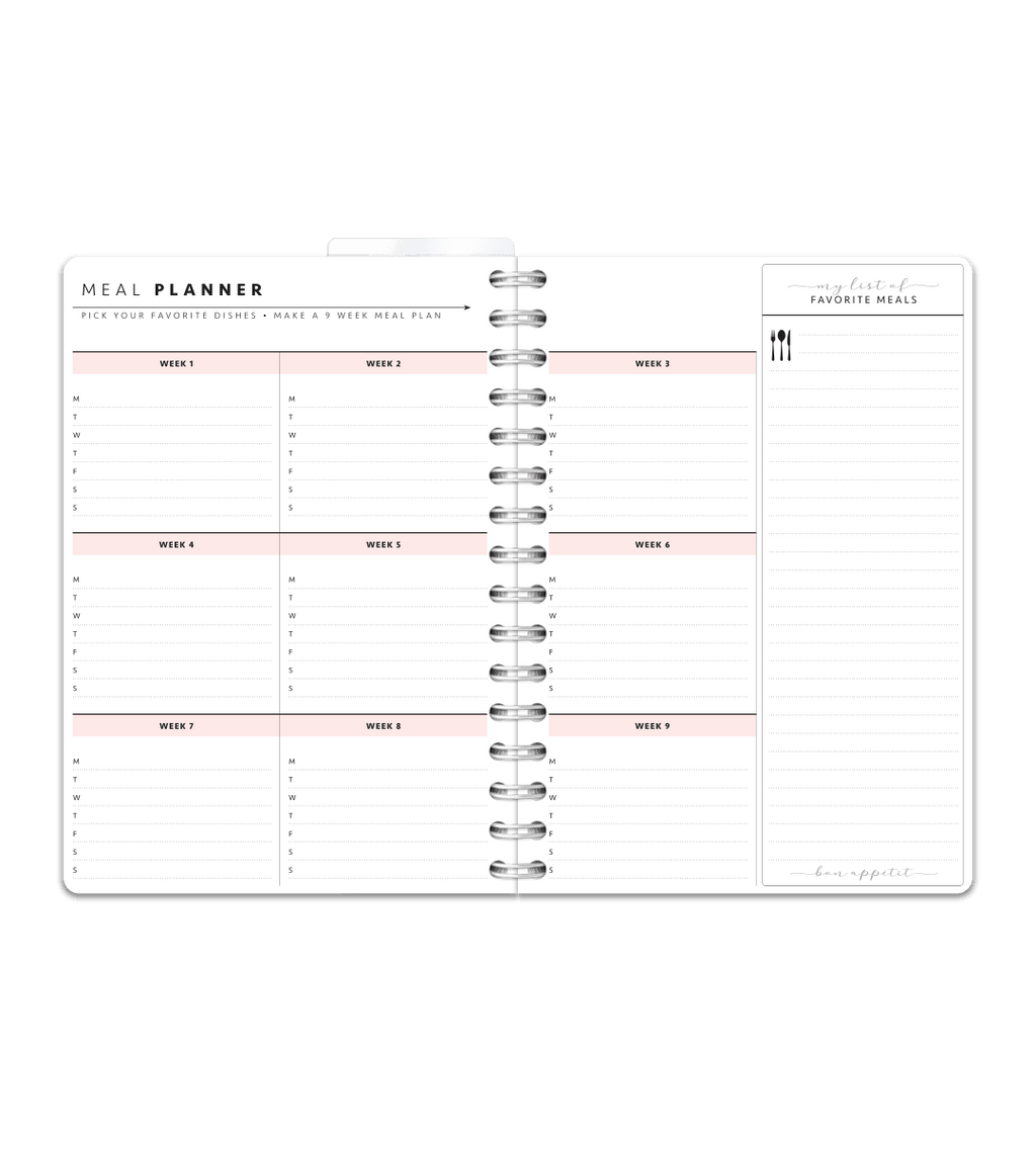 Spiralbindning A5 - Träningsdagbok - Personal Planner