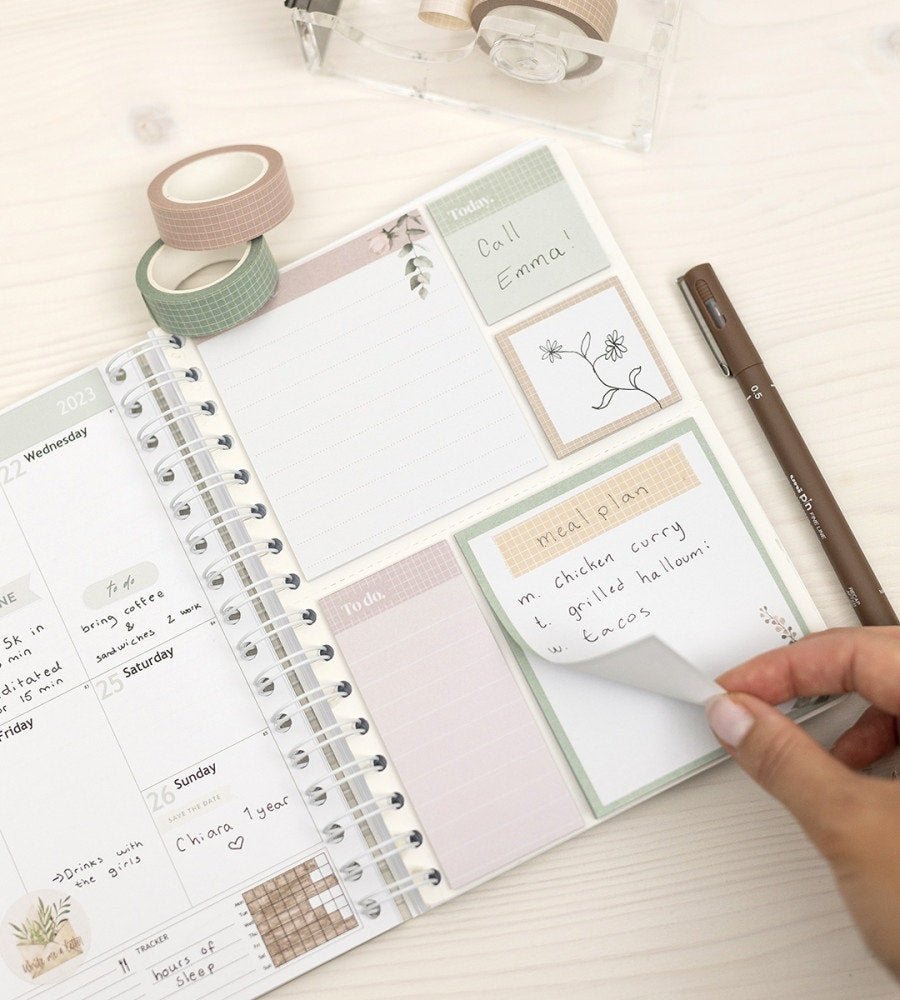 Sticky Notes - Sticky Notes till almanacka - A5, A4 - Personal Planner
