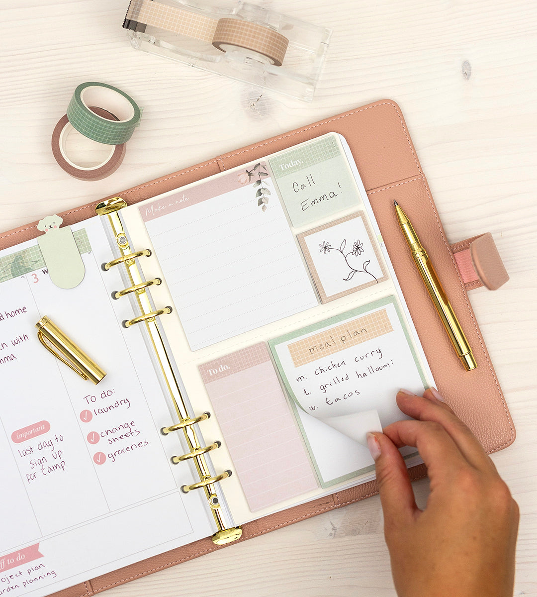 Sticky Notes - Sticky Notes til systemkalender - størrelse A5